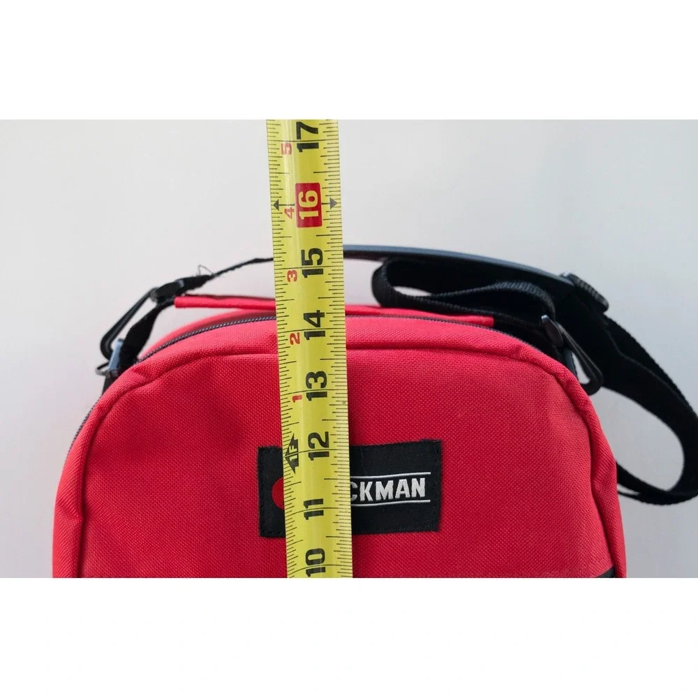 Beckman Canvas Offshore Storage Case Tote Red Fishing Crossbody Bag 14